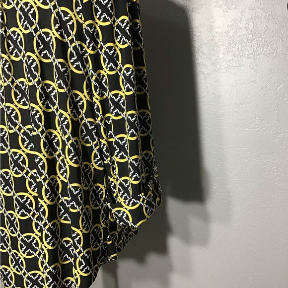 COCOMO BLOUSE SHIRT Sz 3X Black,yellow And White 3/4 Sleeve Women’s - Picture 9 of 16